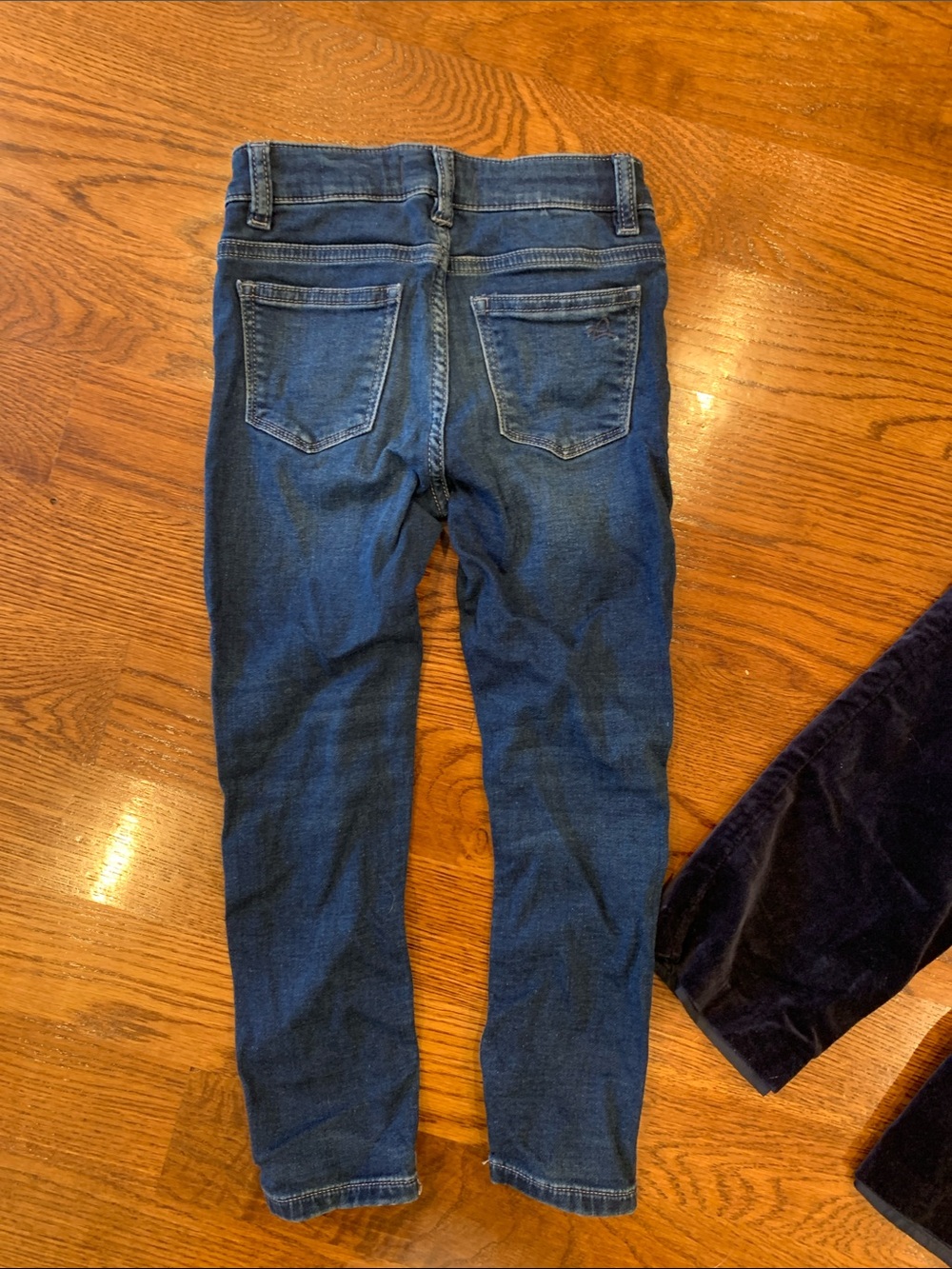 Kids Blue Denim Jeans & Navy Corduroy Pants Janie & Jack - Picture 7 of 7